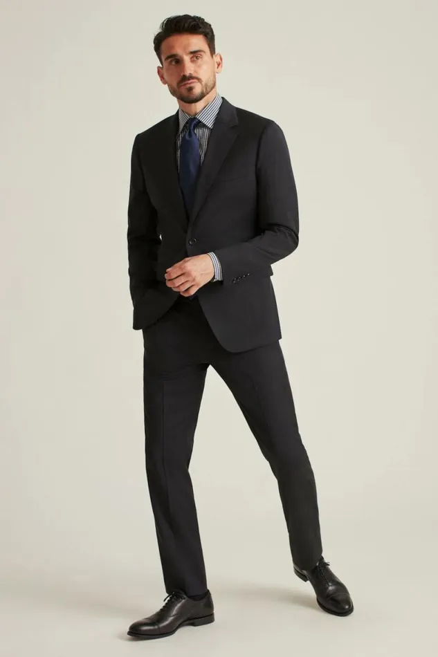 Men Jetsetter Wool Suit Charcoal Bonobos Suits