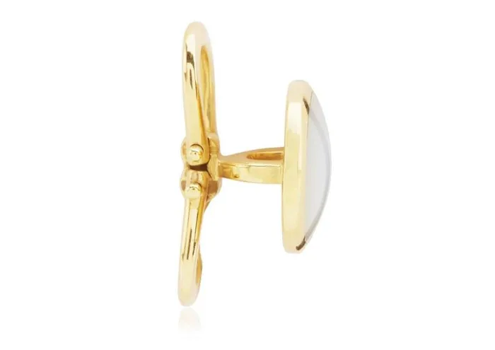 Men Jewelry Tom Ford Mother Of Pearl Round Shirt Studs Goldpearl