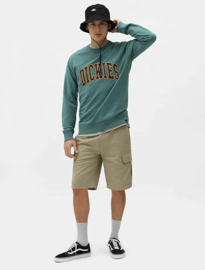 Men Jumpers and Sweatshirts Dickies Aitkin Sweatshirt Lcoln Green