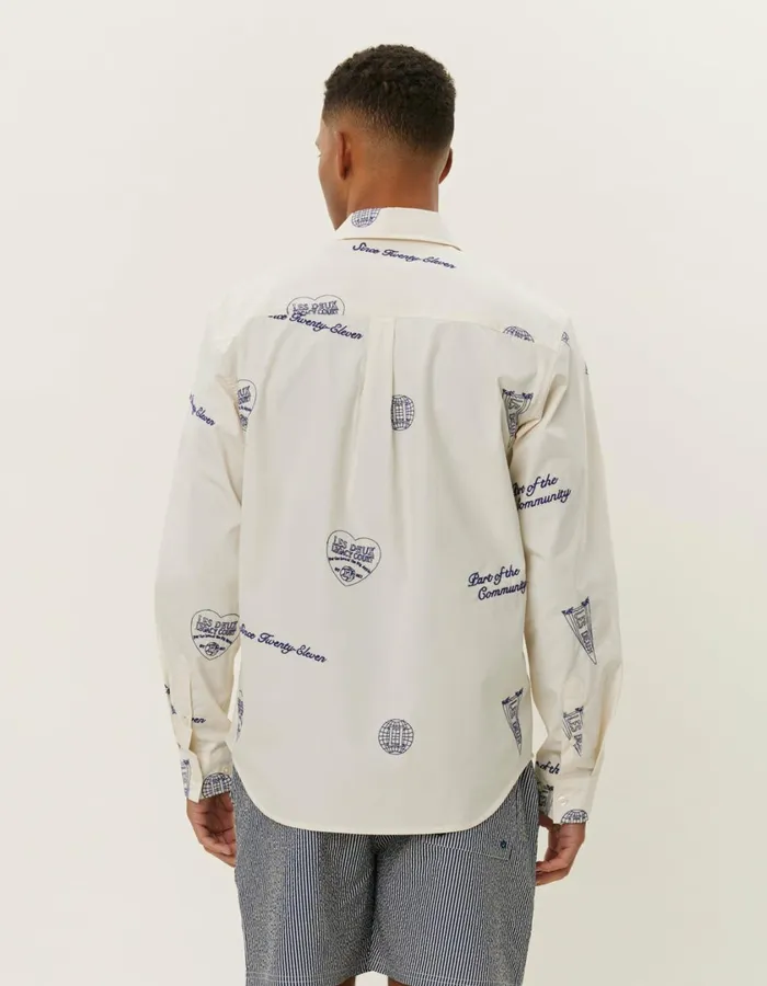 Men Kalen AOE Shirt 8211 IvoryBlueprint Les Deux ShirtsOvershirts