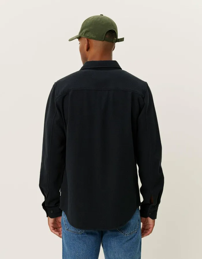 Men Kash Shirt 8211 BlackBlack Les Deux ShirtsOvershirts