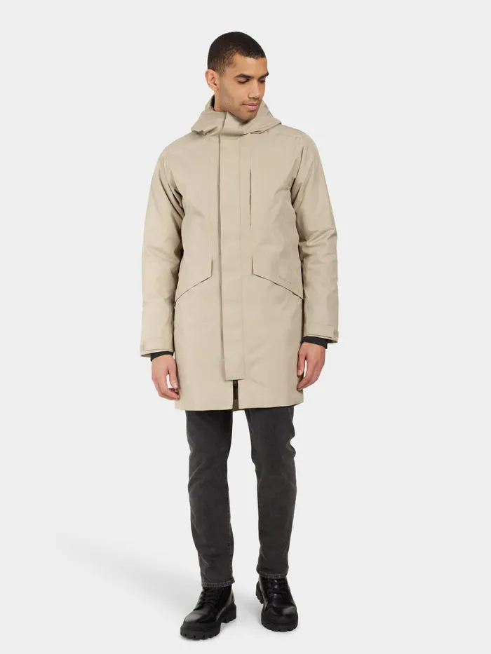 Men Kenny Parka Almost Beige Didriksons Autumn Jackets