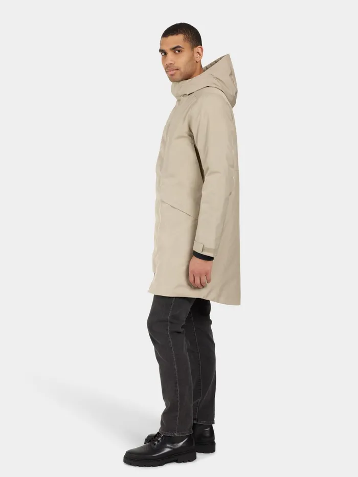Men Kenny Parka Almost Beige Didriksons Autumn Jackets