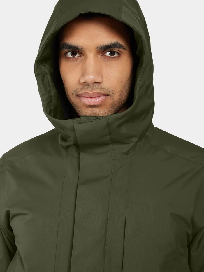 Men Kenny Parka Deep Green Didriksons Autumn Jackets