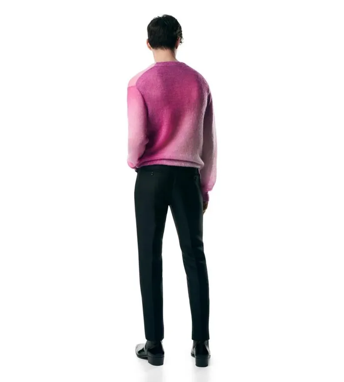 Men Knitwear Tom Ford Graffiti Mohair Blend Crew Neck Hot Pink Men Knitwear Tom Ford Graffiti Mohair Blend Crew Neck Hot Pink