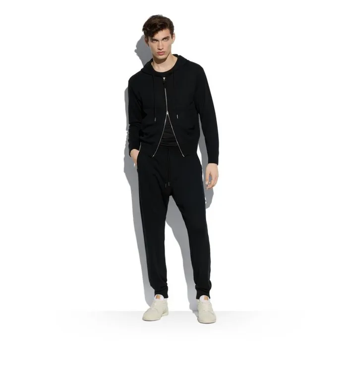 Men Knitwear Tom Ford Superfine Merino Sweatpants Black Men Knitwear Tom Ford Superfine Merino Sweatpants Black