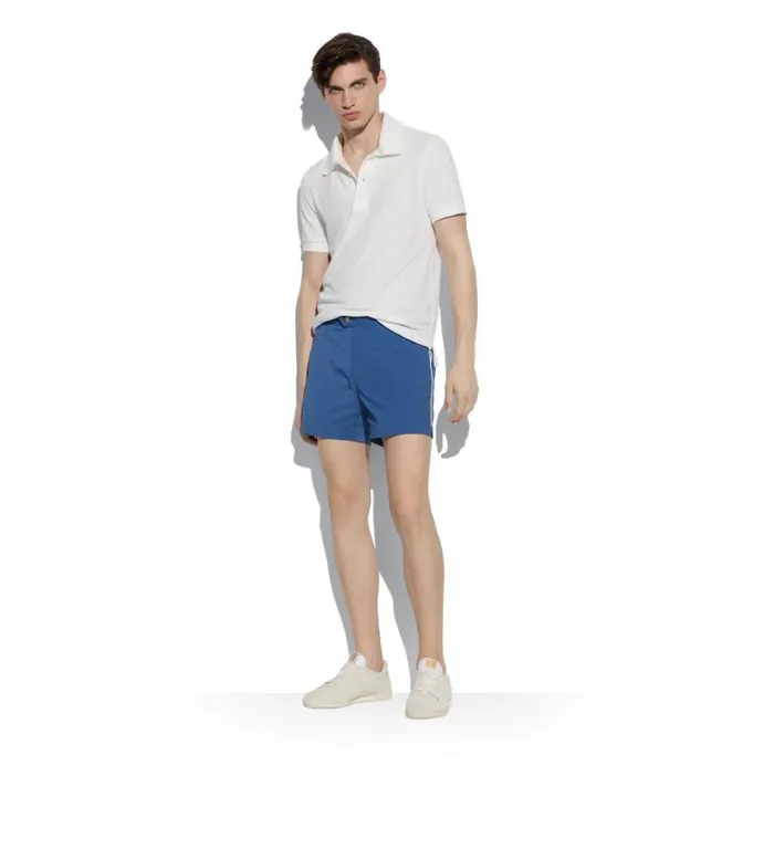 Men Knitwear Tom Ford Towelling Polo White