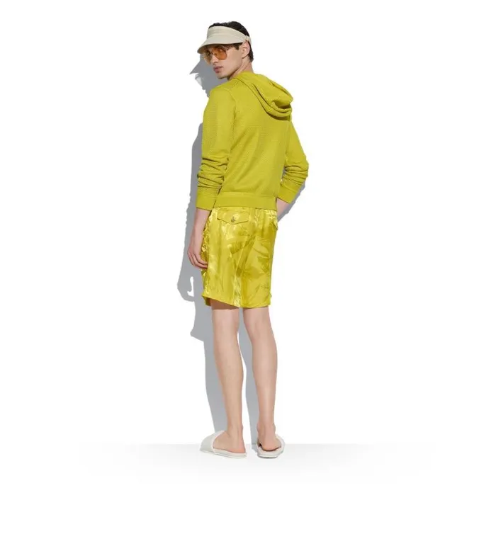 Men Knitwear Tom Ford Viscose Mesh Vest Lemon