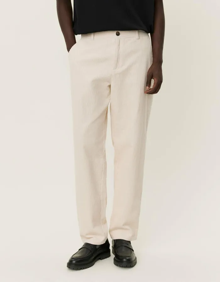 Men Kody Heavy Corduroy Pants 8211 Ivory Les Deux Pants