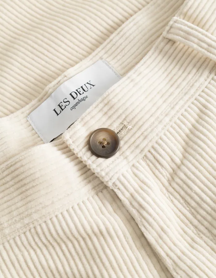 Men Kody Heavy Corduroy Pants 8211 Ivory Les Deux Pants