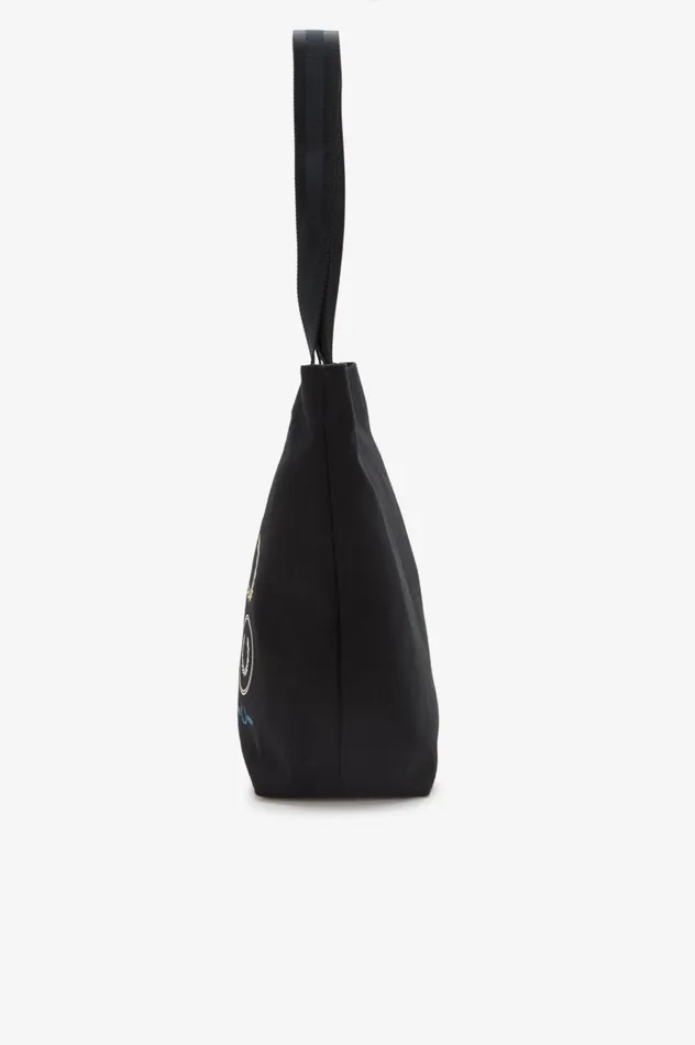 Men Laurel Wreath Tote Bag Black Fred Perry Bags
