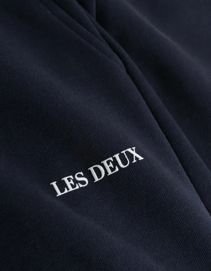 Men Lens Sweatpants 8211 Dark NavyWhite Les Deux Pants