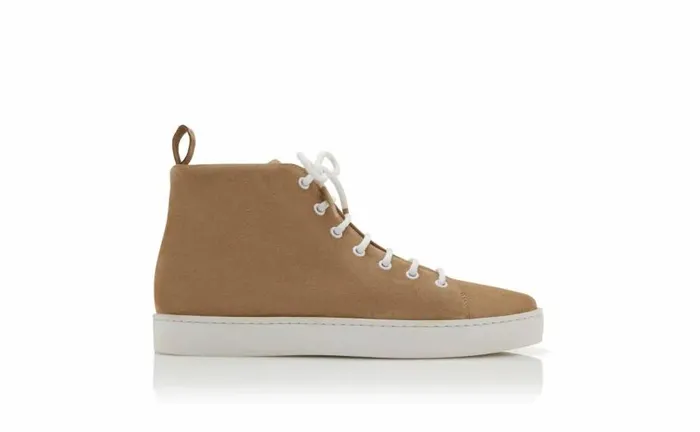 Men Light Brown Suede Lace Up Sneakers Manolo Blahnik LaceUps
