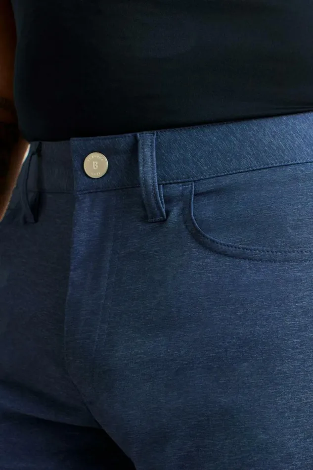 Men Lightweight 5Pocket Golf Pant Heather Navy Bonobos Golf Pants