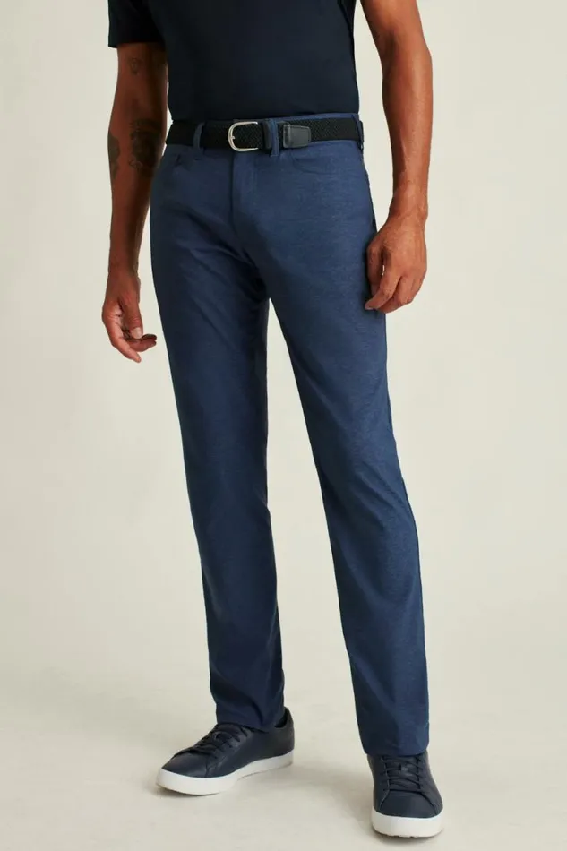 Men Lightweight 5Pocket Golf Pant Heather Navy Bonobos Golf Pants