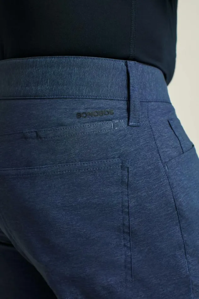 Men Lightweight 5Pocket Golf Pant Heather Navy Bonobos Golf Pants