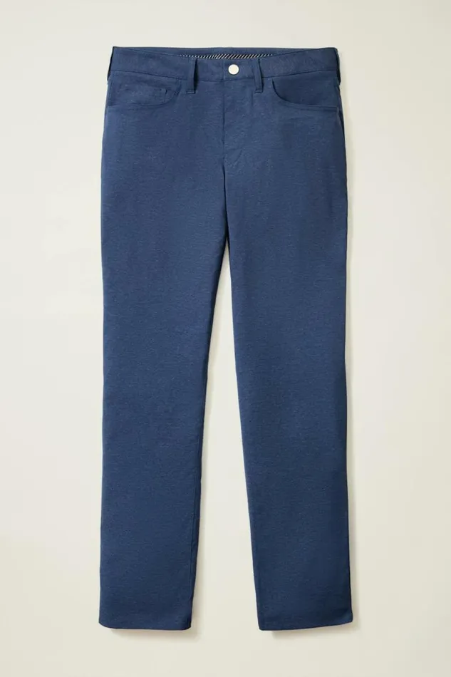 Men Lightweight 5Pocket Golf Pant Heather Navy Bonobos Golf Pants