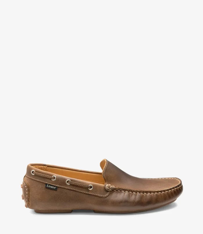 Men Loake Donington Brown Nubuck Loafers