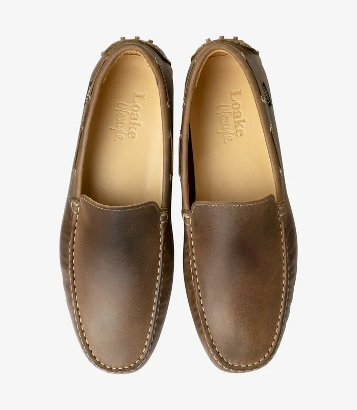Men Loake Donington Brown Nubuck Loafers