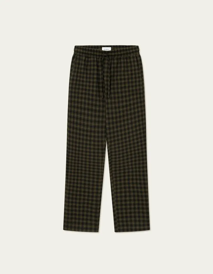 Men Ludwig Flannel Pyjama Shirt and Pants 8211 RosinBlack Les Deux ShirtsOvershirts