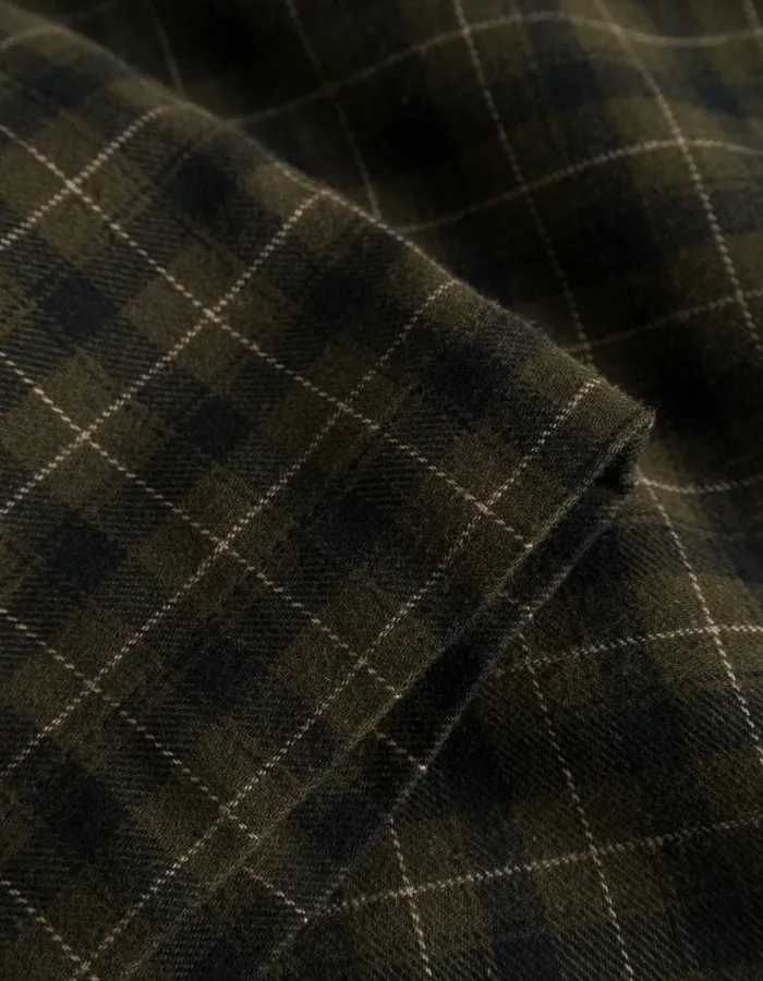 Men Ludwig Flannel Pyjama Shirt and Pants 8211 RosinBlack Les Deux ShirtsOvershirts