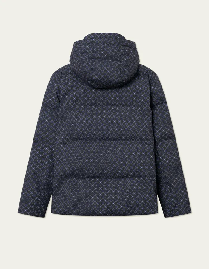 Men Montreal AOP Puffer Jacket 8211 BlackBlueprint Les Deux JacketsCoats