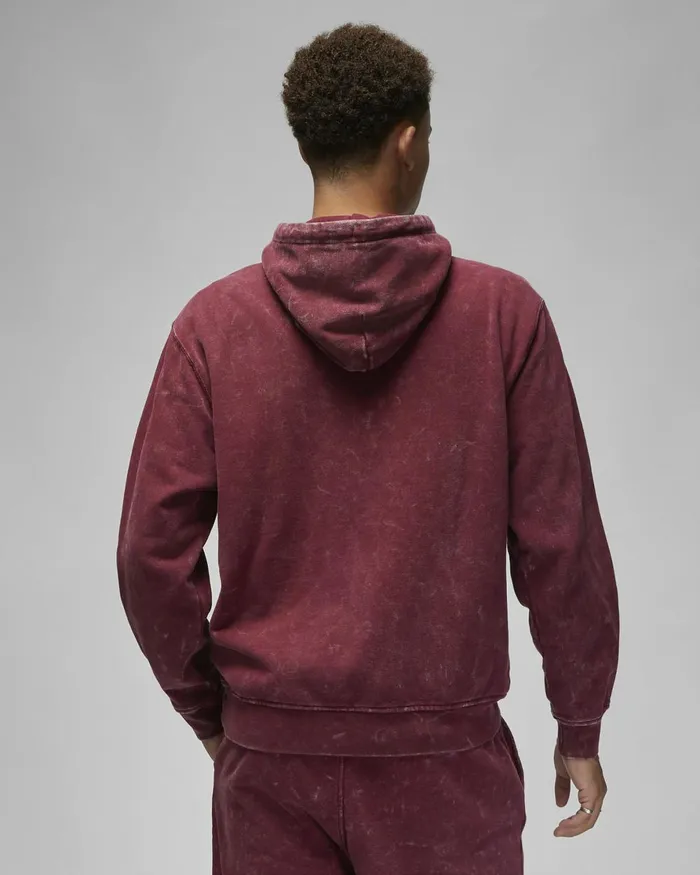 Men Nike Hoodies And Sweatshirts Jordan Flight Fleece Cherrywood Red