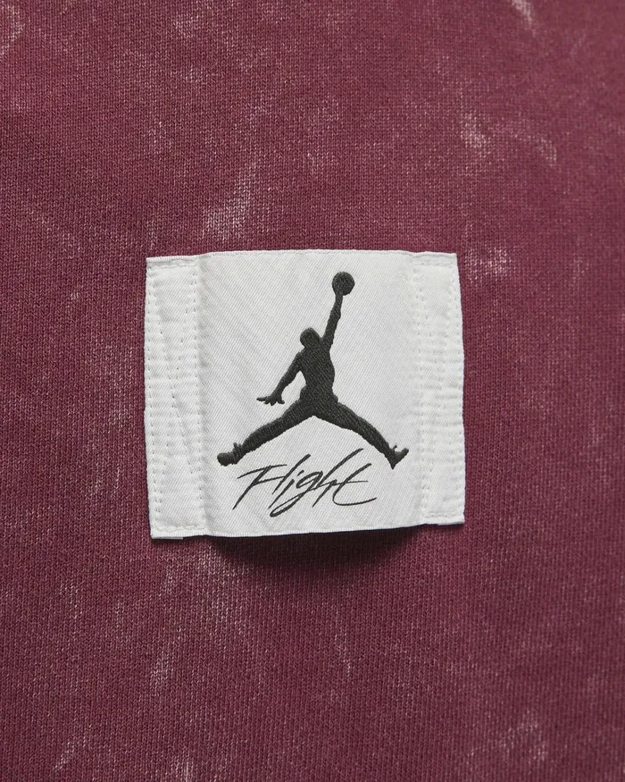 Men Nike Hoodies And Sweatshirts Jordan Flight Fleece Cherrywood Red