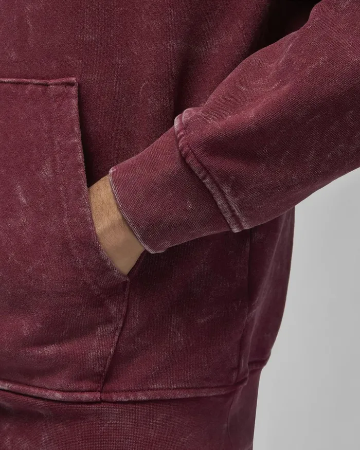 Men Nike Hoodies And Sweatshirts Jordan Flight Fleece Cherrywood Red