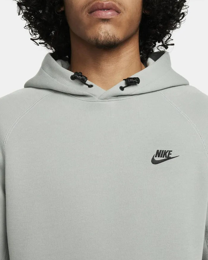 Men Nike Hoodies And Sweatshirts Sportswear Tech Fleece Mica Greenblack