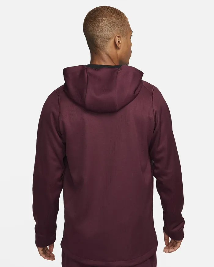 Men Nike Hoodies And Sweatshirts Therma Sphere Night Marooncedarblack