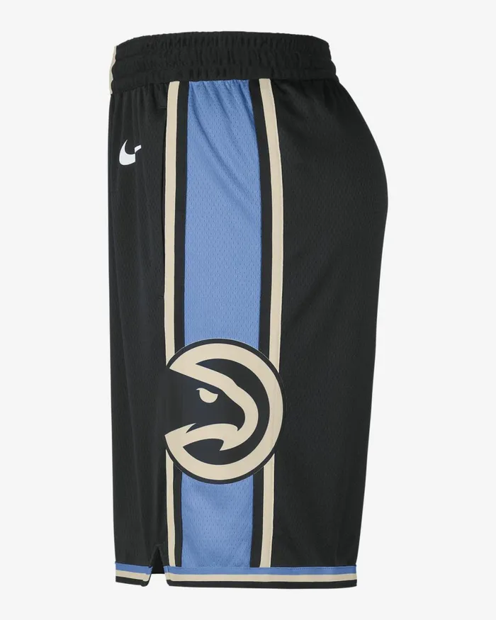Men Nike Shorts Atlanta Hawks 202324 City Edition Blackwhite