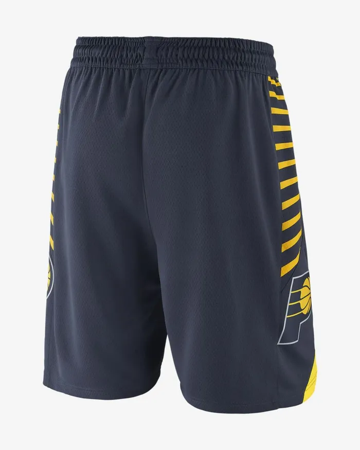 Men Nike Shorts Indiana Pacers Icon Edition College Navyamarillowhite