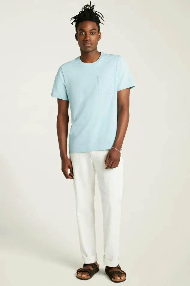 Men Organic Cotton Tee Blue Stratosphere Bonobos Short Sleeve Tees