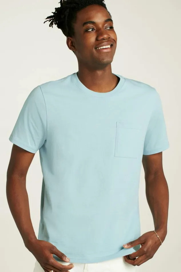 Men Organic Cotton Tee Blue Stratosphere Bonobos Short Sleeve Tees