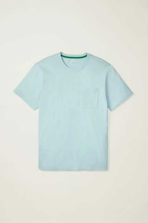 Men Organic Cotton Tee Blue Stratosphere Bonobos Short Sleeve Tees