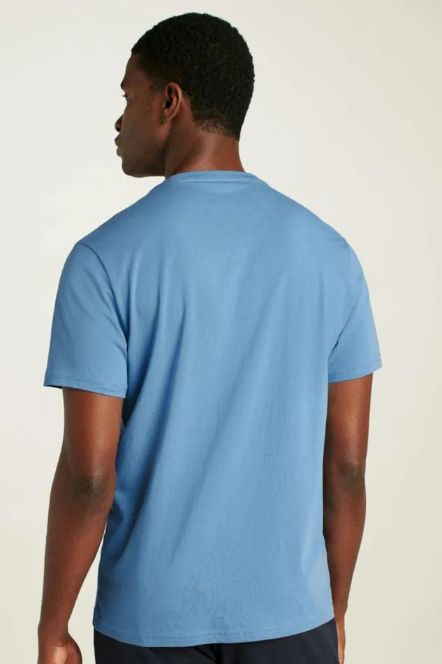 Men Organic Cotton Tee Moody Blue Bonobos Short Sleeve Tees