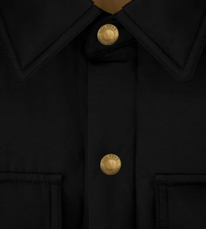 Men Outerwear Tom Ford Down Outershirt Black Men Outerwear Tom Ford Down Outershirt Black