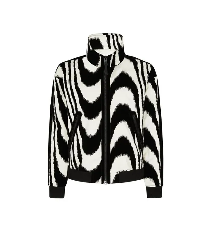 Men Outerwear Tom Ford Flocked Wave Funnel Track Top