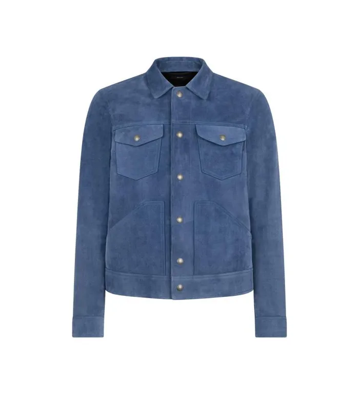 Men Outerwear Tom Ford Suede Western Blouson