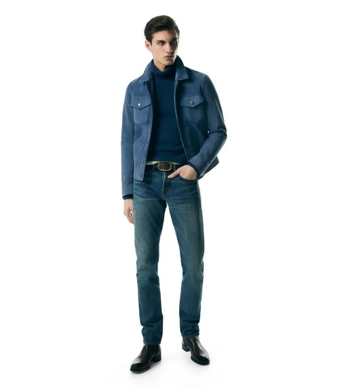 Men Outerwear Tom Ford Suede Western Blouson Men Outerwear Tom Ford Suede Western Blouson