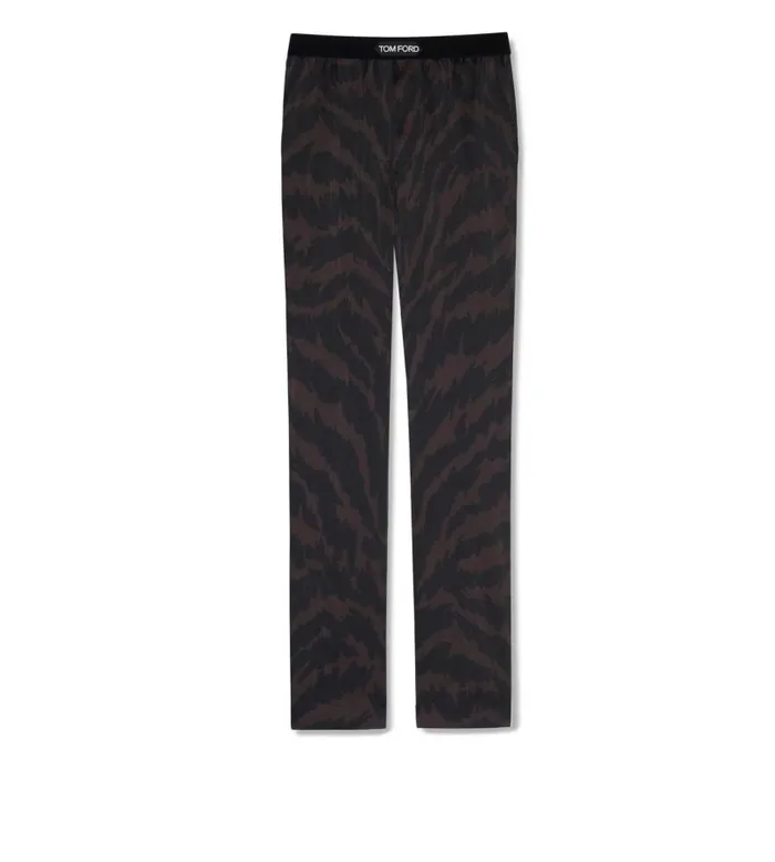 Men PAJAMA PANTS and LONG JOHNS Tom Ford Abstract Zebra Silk Pajama Pants