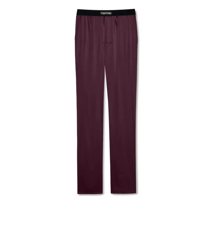 Men PAJAMA PANTS and LONG JOHNS Tom Ford Silk Pajama Pants Wine