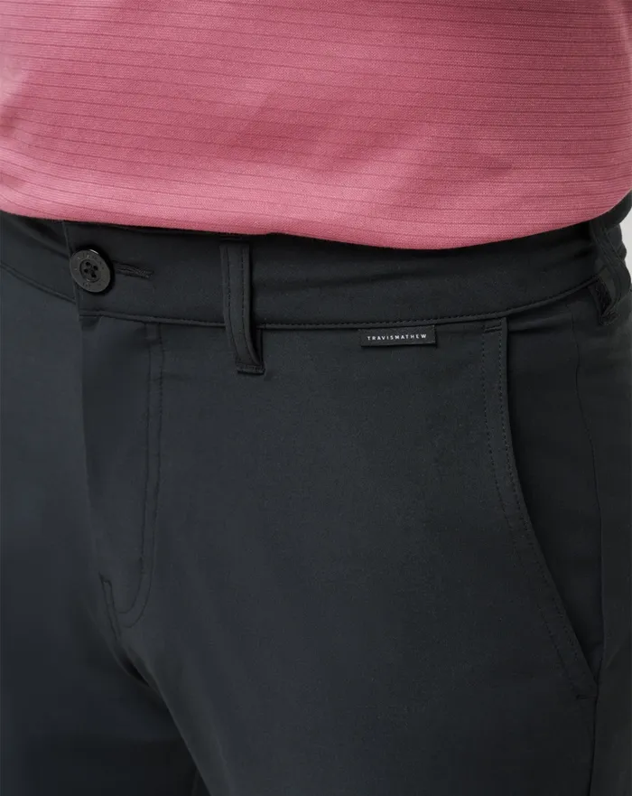 Men Pants TravisMathew OPEN TO CLOSE TECH CHINO PANT Black