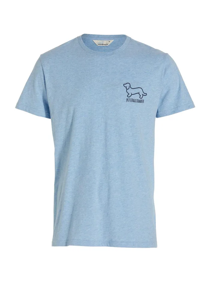 Men Penny Logo Tee Pale Blue Peter Alexander Classic Tops