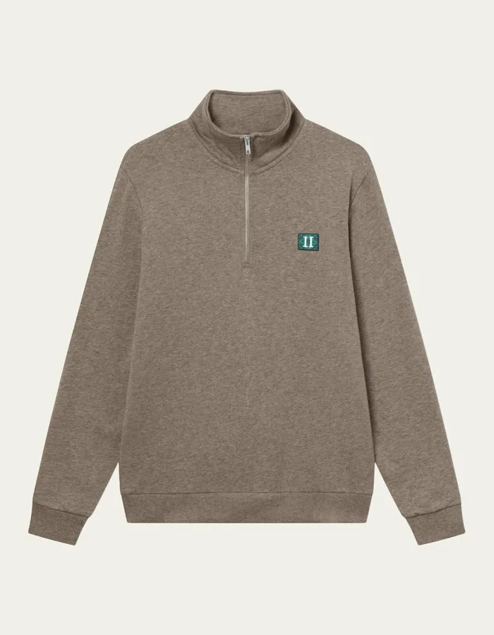 Men Piece HalfZip Sweatshirt 20 8211 Mountain Grey MelangePosy Green Les Deux HoodiesSweatshirts Men Piece HalfZip Sweatshirt 20 8211 Mountain Grey MelangePosy Green Les Deux HoodiesSweatshirts