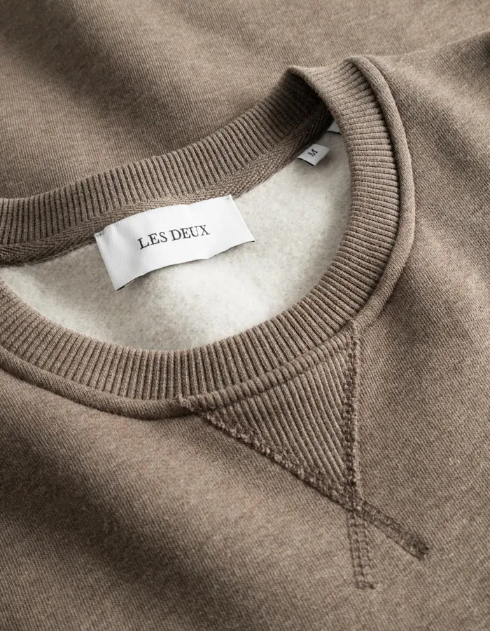 Men Piece Sweatshirt 20 8211 Mountain Grey MelangePosy Green Les Deux HoodiesSweatshirts