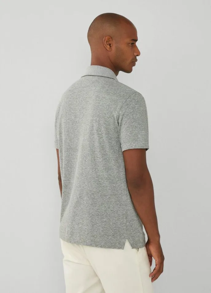 Men Polo Shirts Hackett London Classic Fit Fil A Fil Polo Khaki