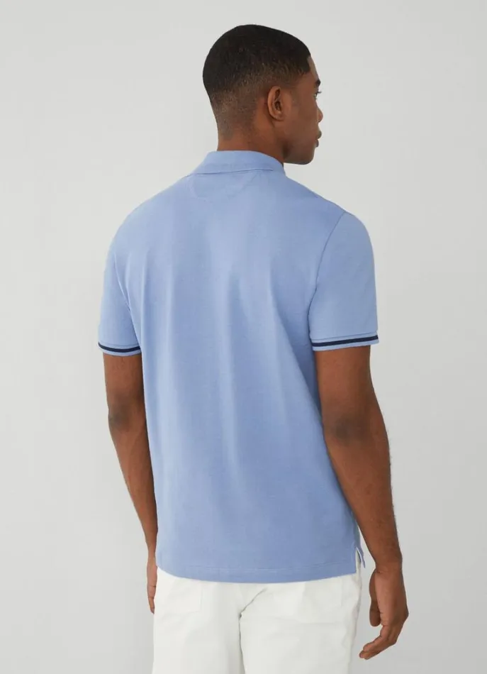 Men Polo Shirts Hackett London Classic Fit Piqu Heritage Polo Blue