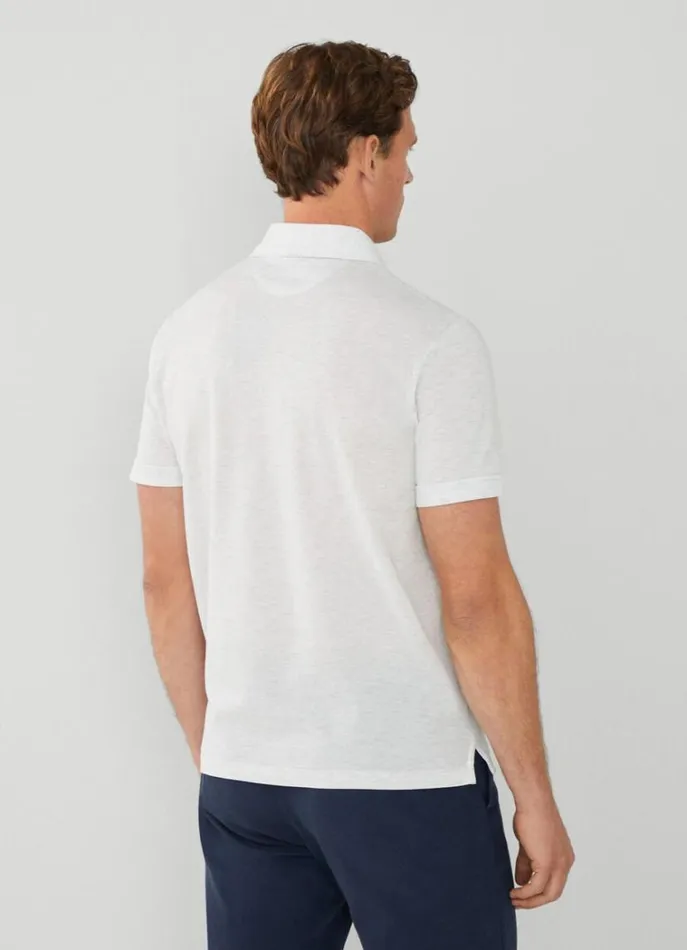 Men Polo Shirts Hackett London Classic Fit Polo Light Grey Marl